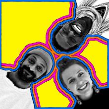 Indaba - Inspired by De La Soul's 3 Feet High and Rising album cover by Toby Mott and Paul Spencer.