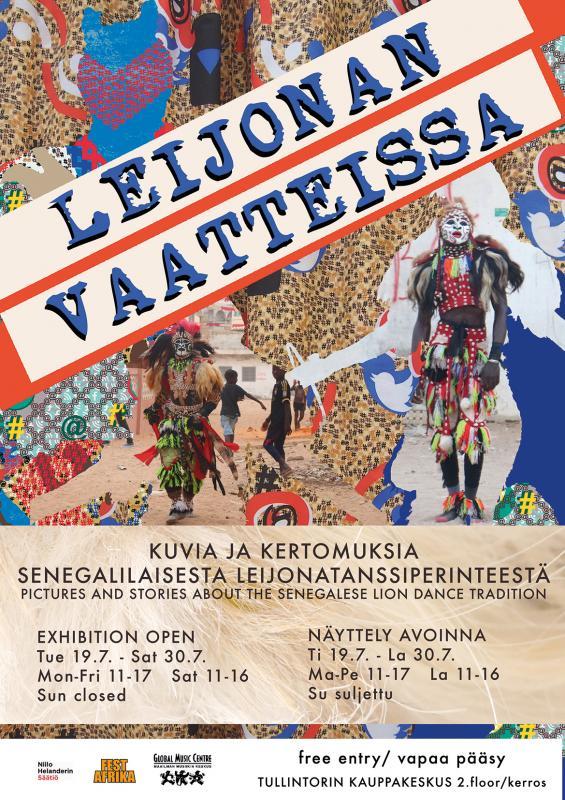 Leijonan vaatteissa Fest Africa juliste